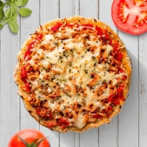 Pizzas Saudáveis - LASCAS DE FRANGO CREMOSO E ORA-PRO-NÓBIS